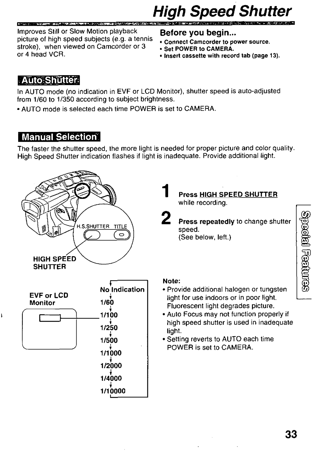 Panasonic PV-L600 manual 