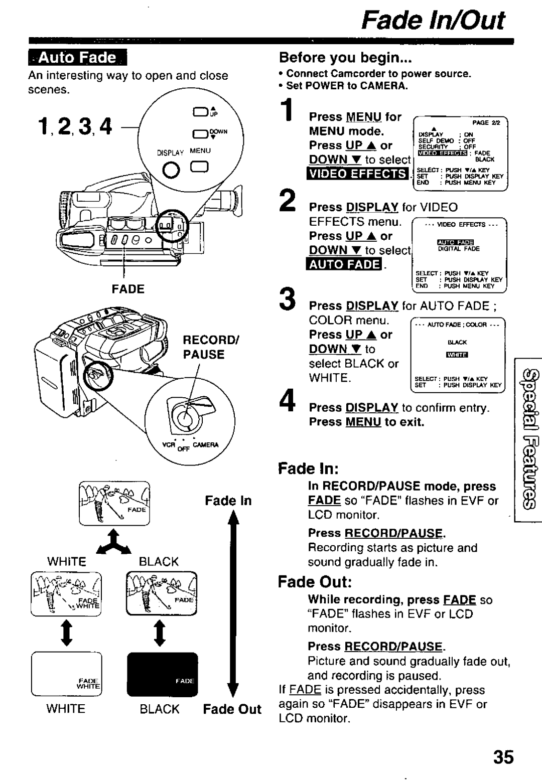 Panasonic PV-L600 manual 