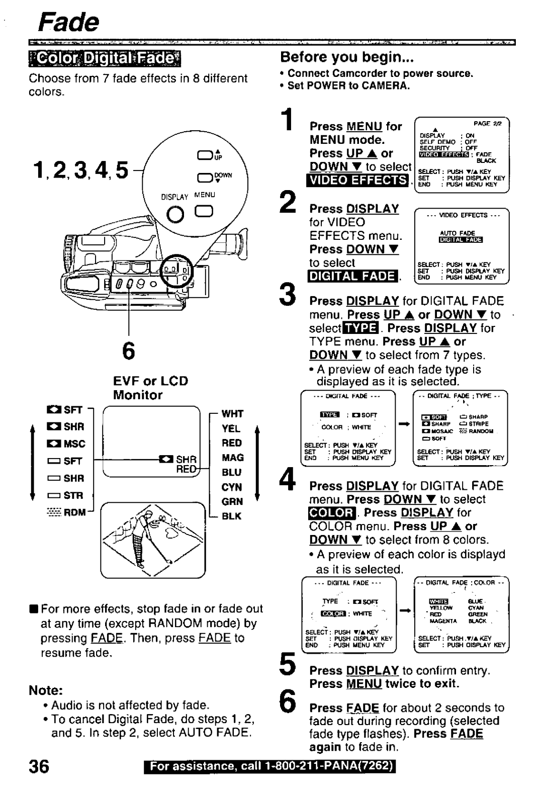 Panasonic PV-L600 manual 