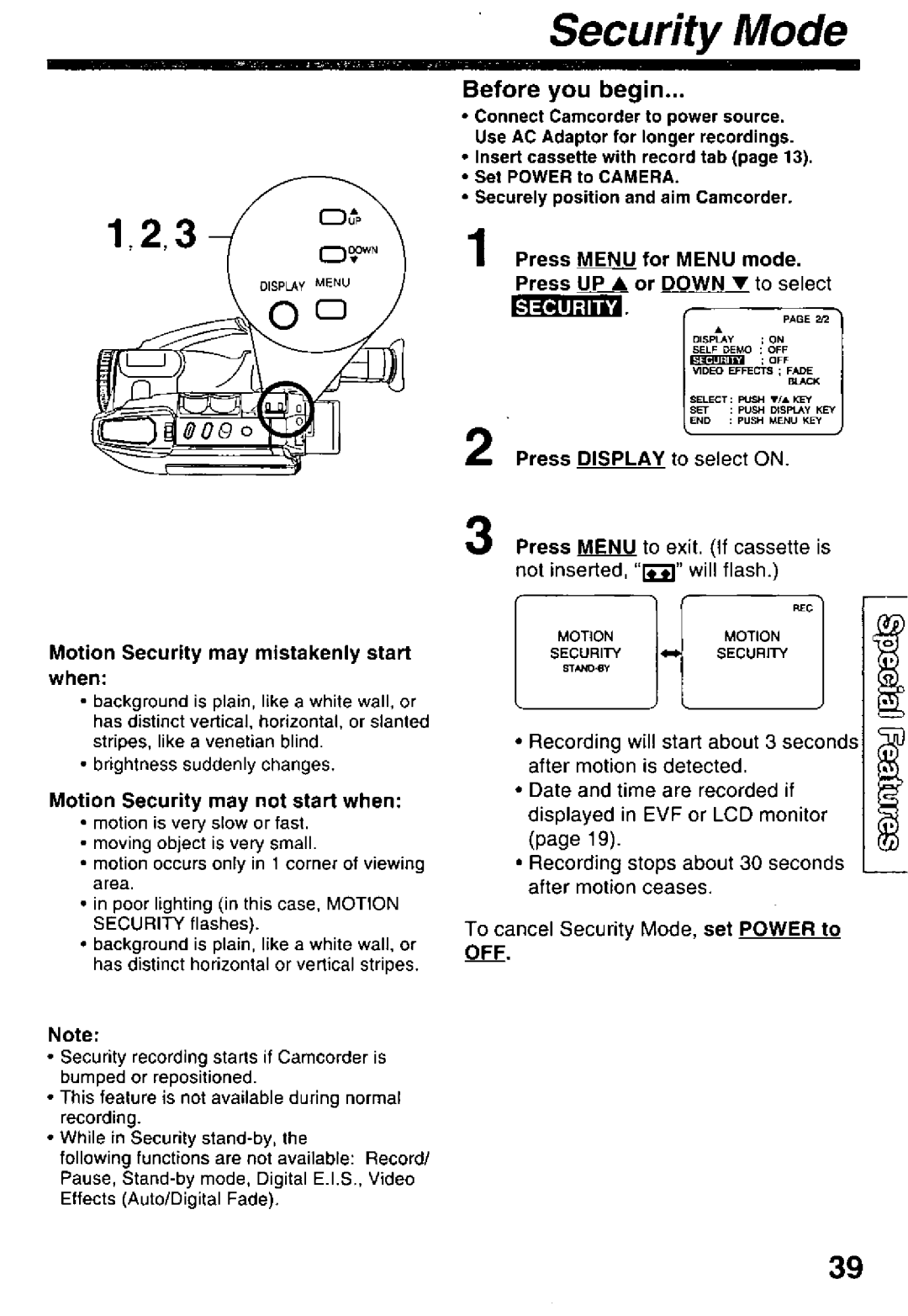 Panasonic PV-L600 manual 