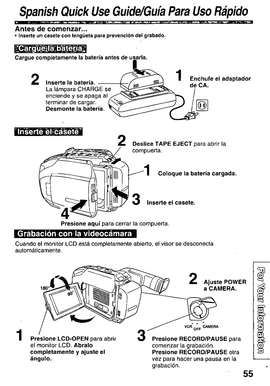 Panasonic PV-L600 manual 