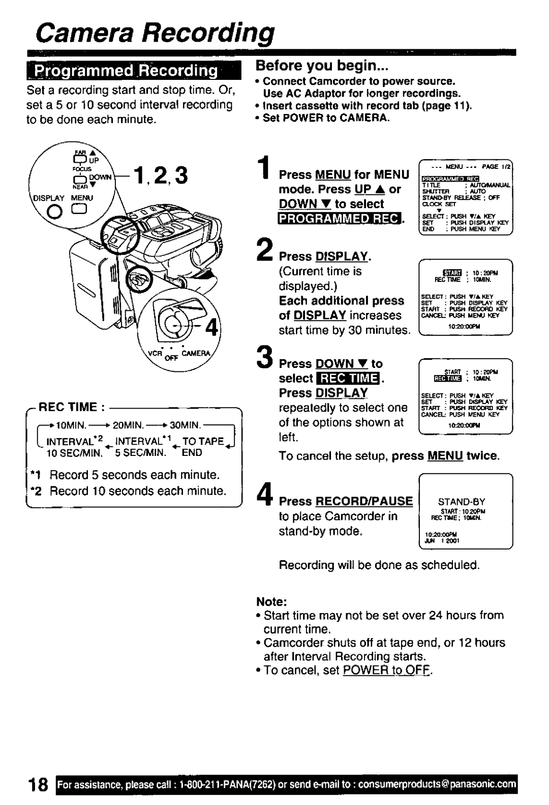 Panasonic PV-L601, PV-L651, PV-L551 manual 