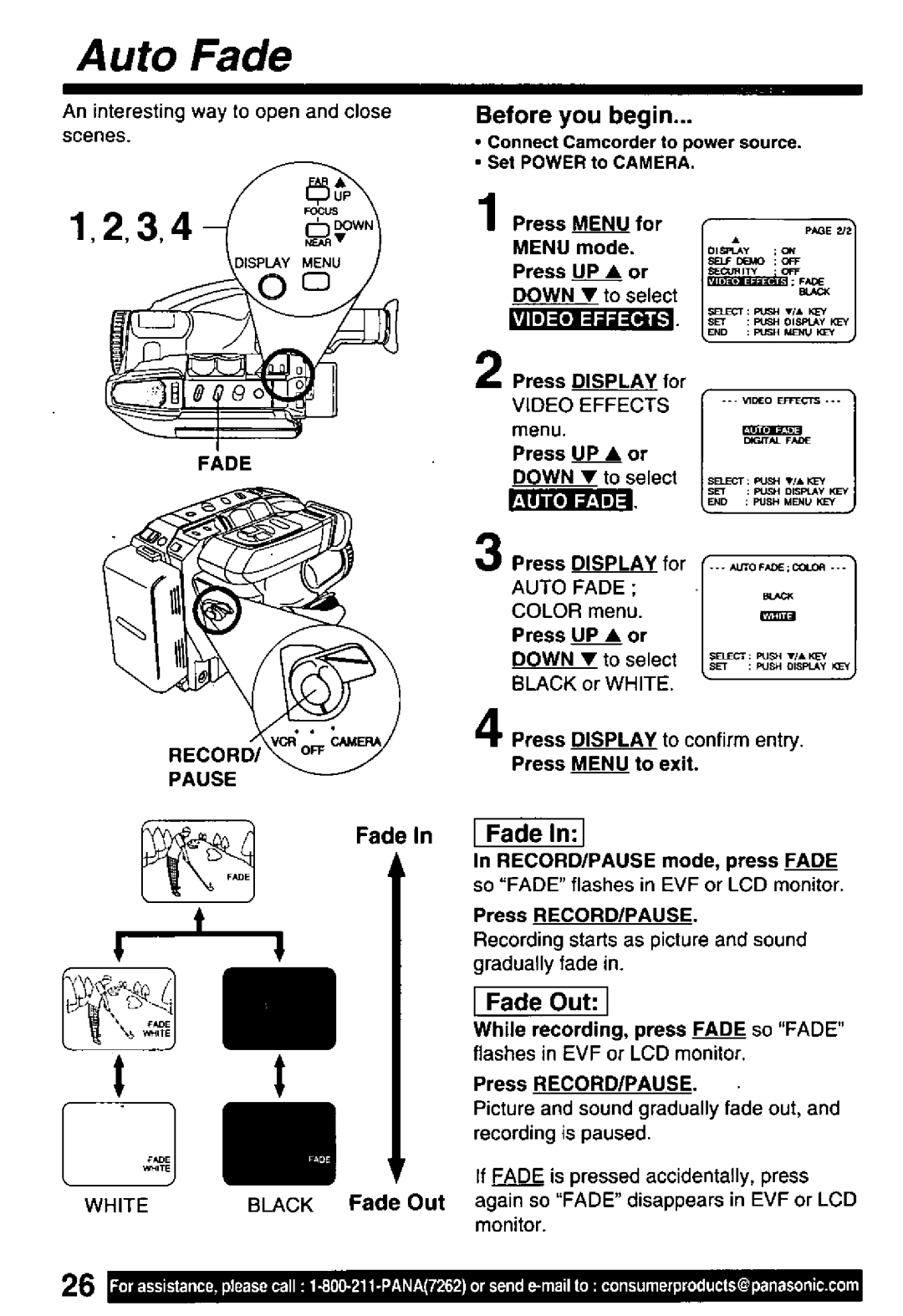 Panasonic PV-L551, PV-L601, PV-L651 manual 