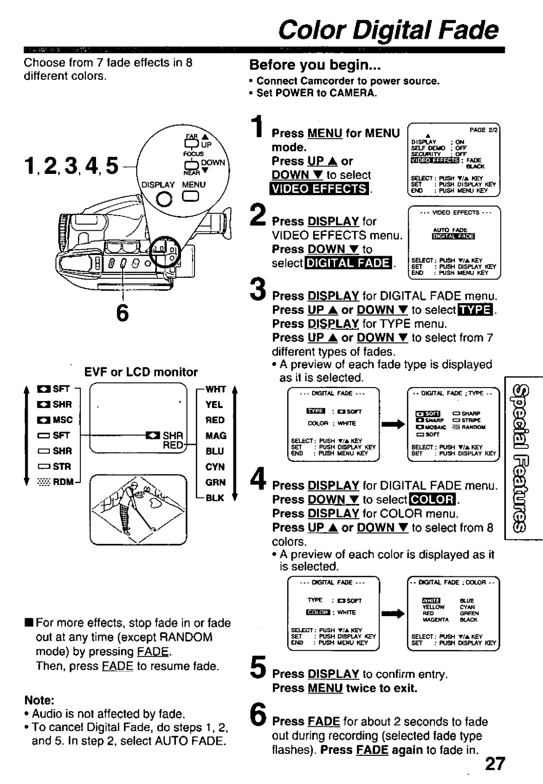 Panasonic PV-L601, PV-L651, PV-L551 manual 