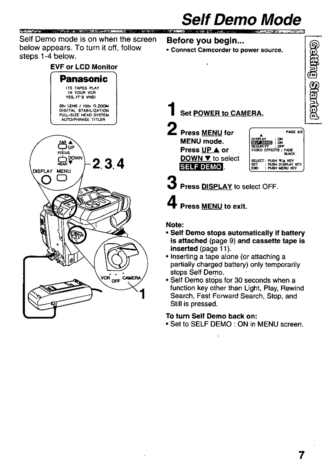 Panasonic PV-L651, PV-L601, PV-L551 manual 