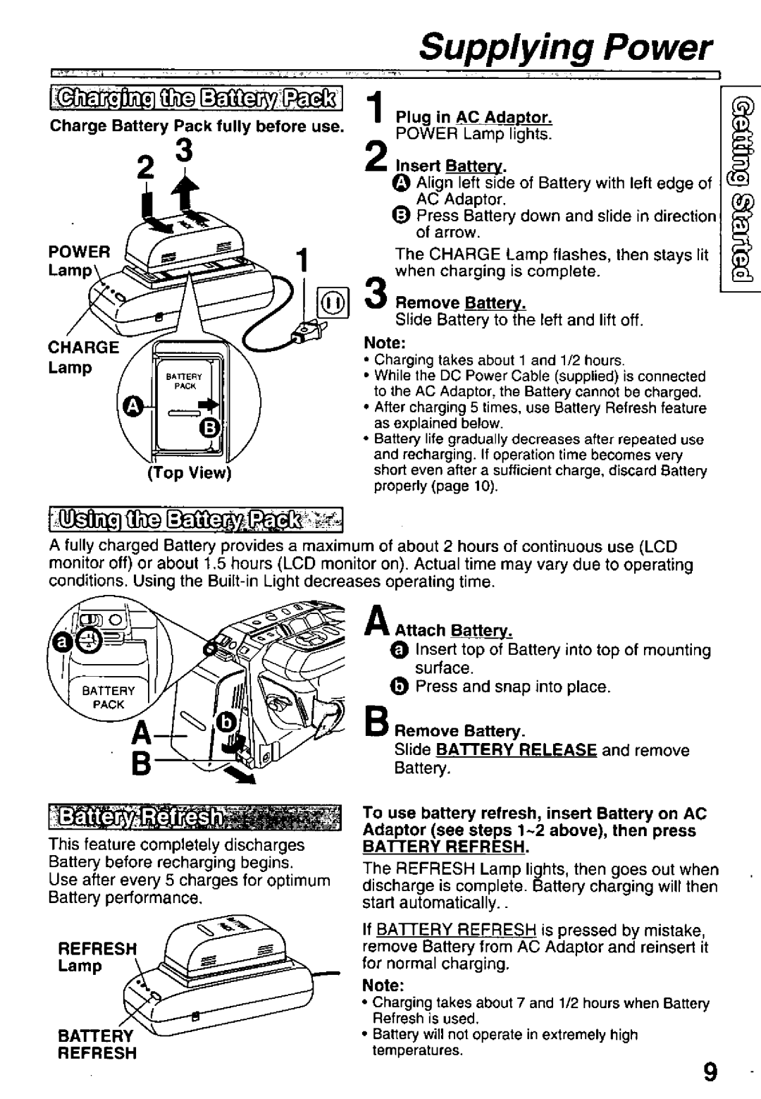 Panasonic PV-L601, PV-L651, PV-L551 manual 