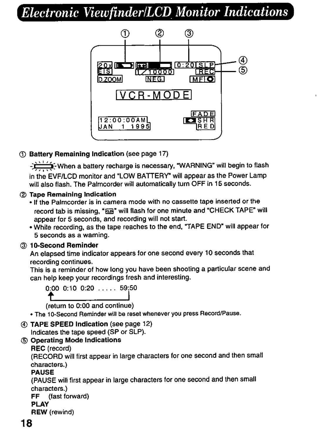 Panasonic PV-L606 manual 