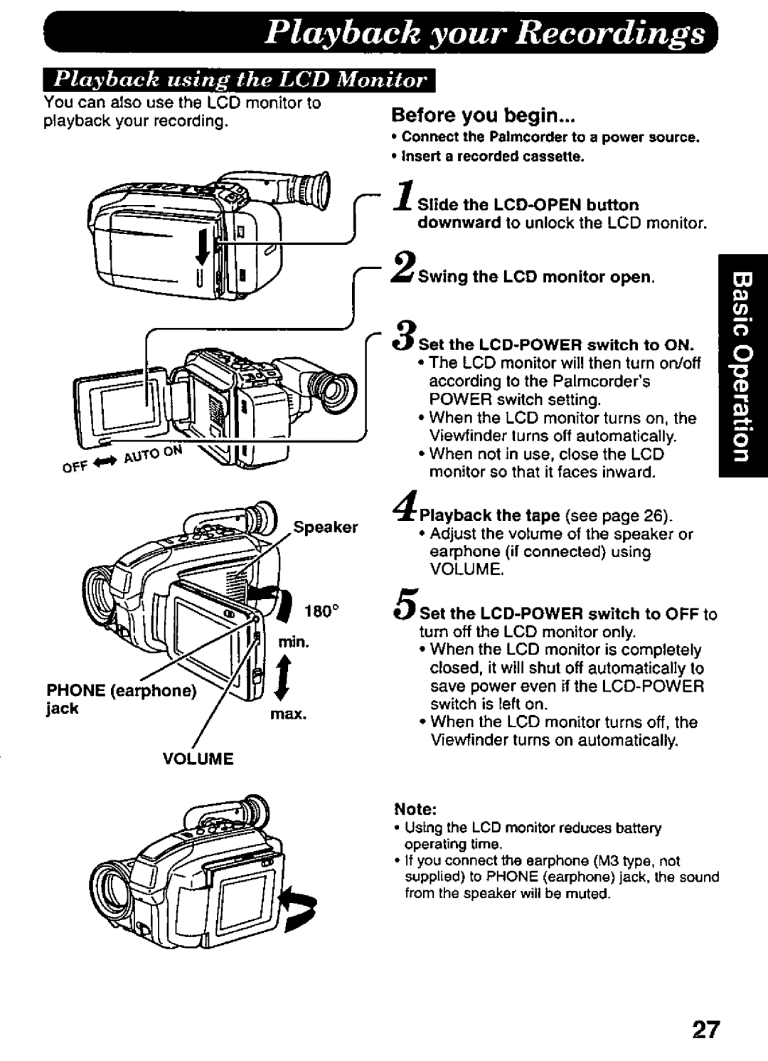 Panasonic PV-L606 manual 