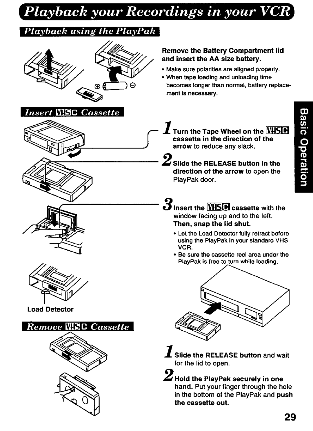 Panasonic PV-L606 manual 