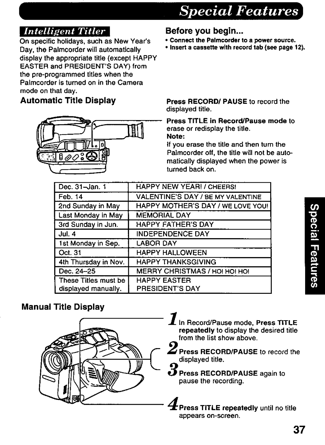 Panasonic PV-L606 manual 