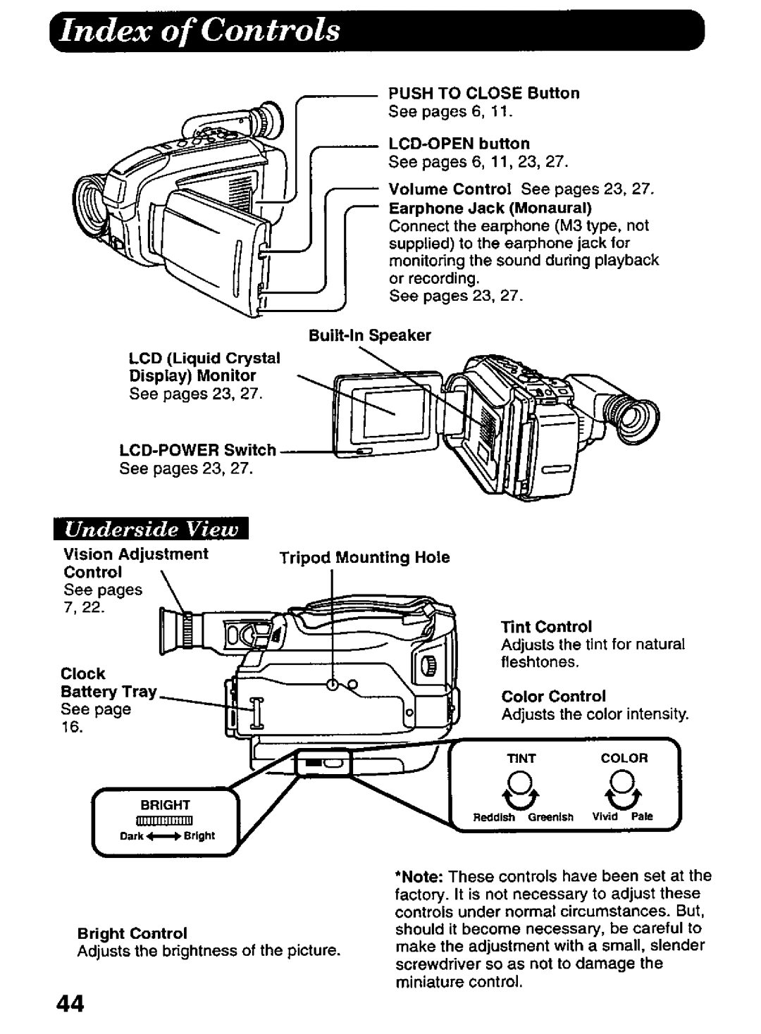 Panasonic PV-L606 manual 