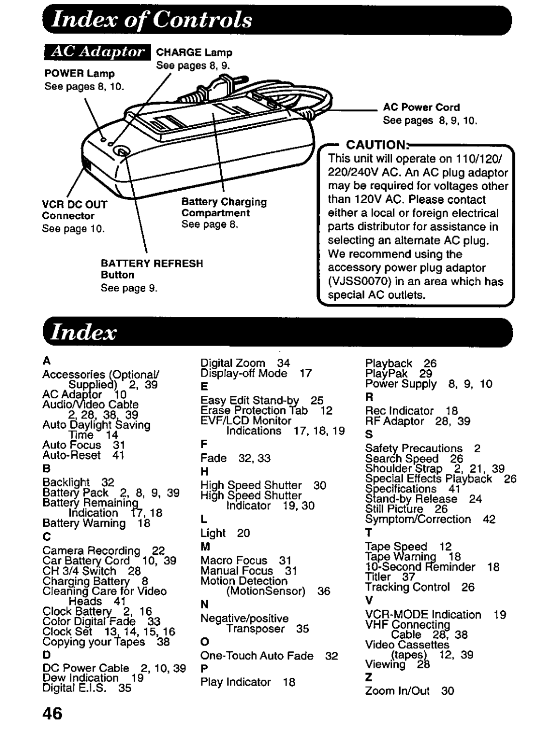 Panasonic PV-L606 manual 