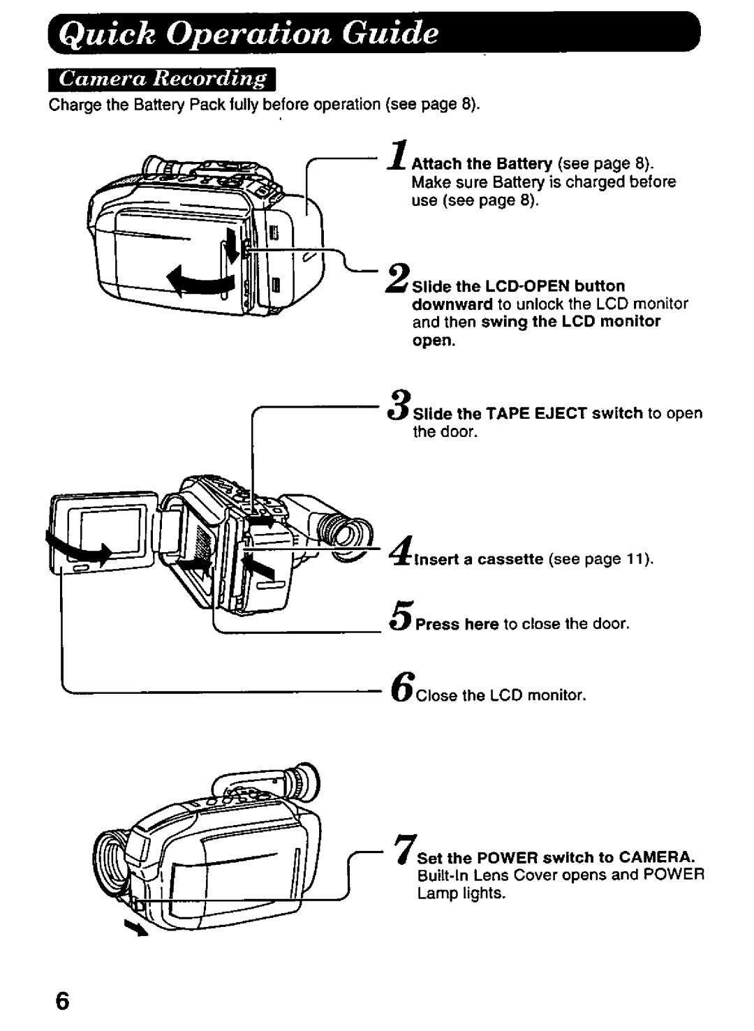 Panasonic PV-L606 manual 