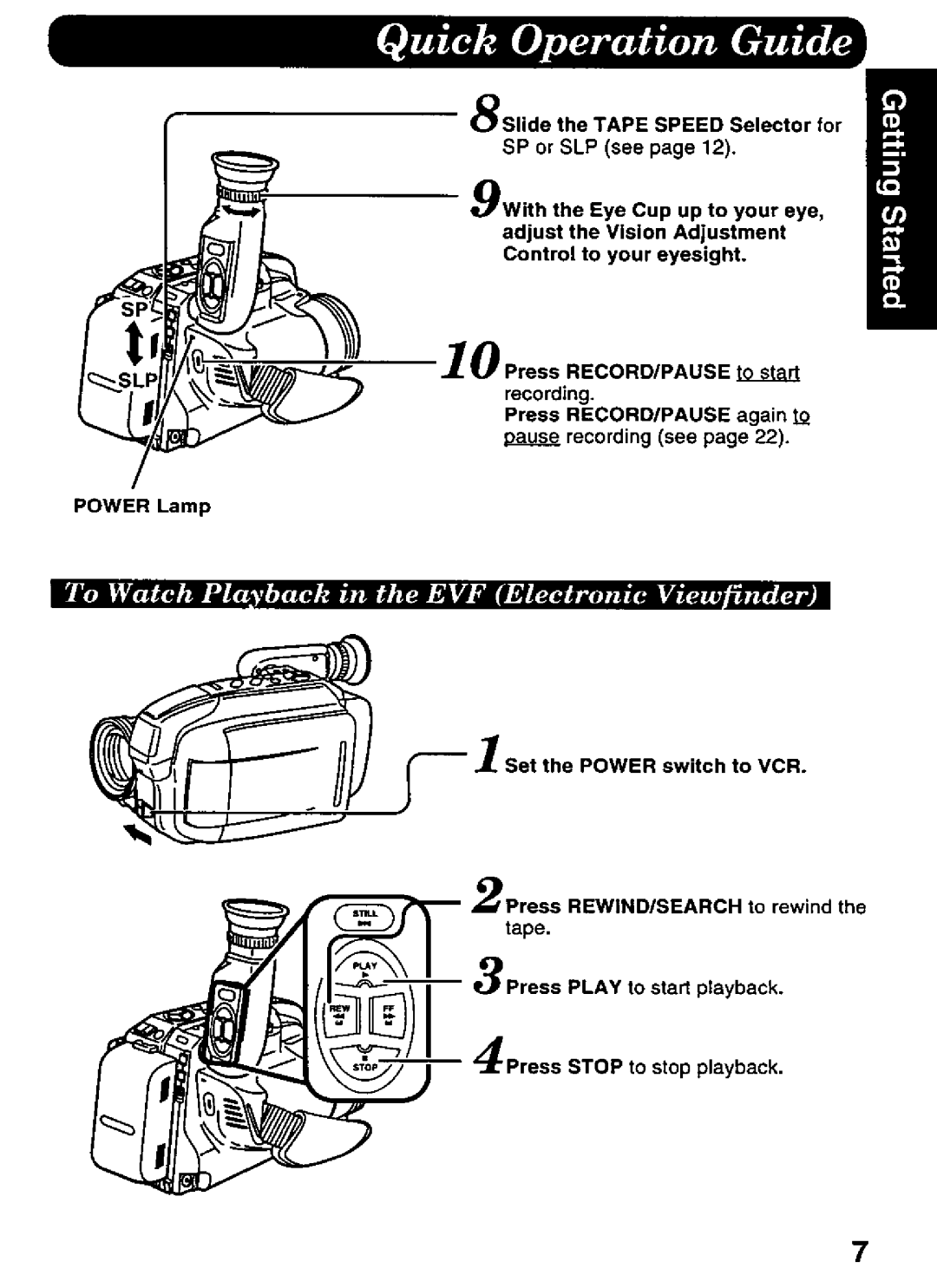 Panasonic PV-L606 manual 