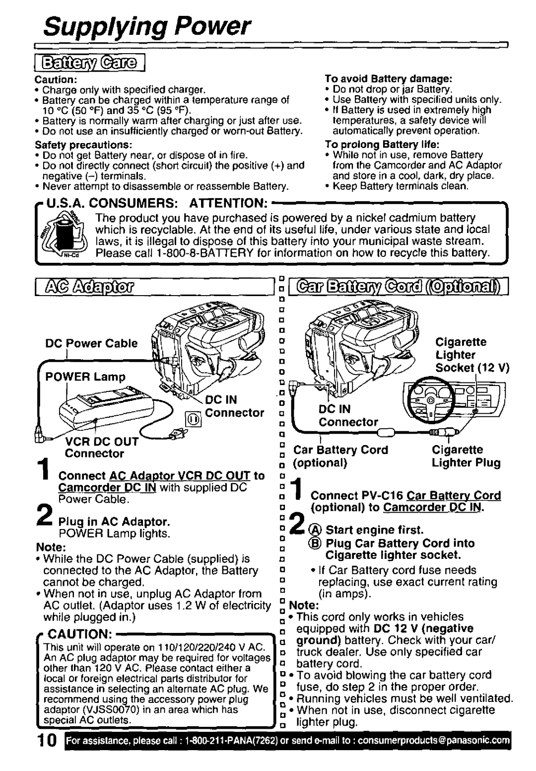 Panasonic PV-L61, PV-L51 manual 