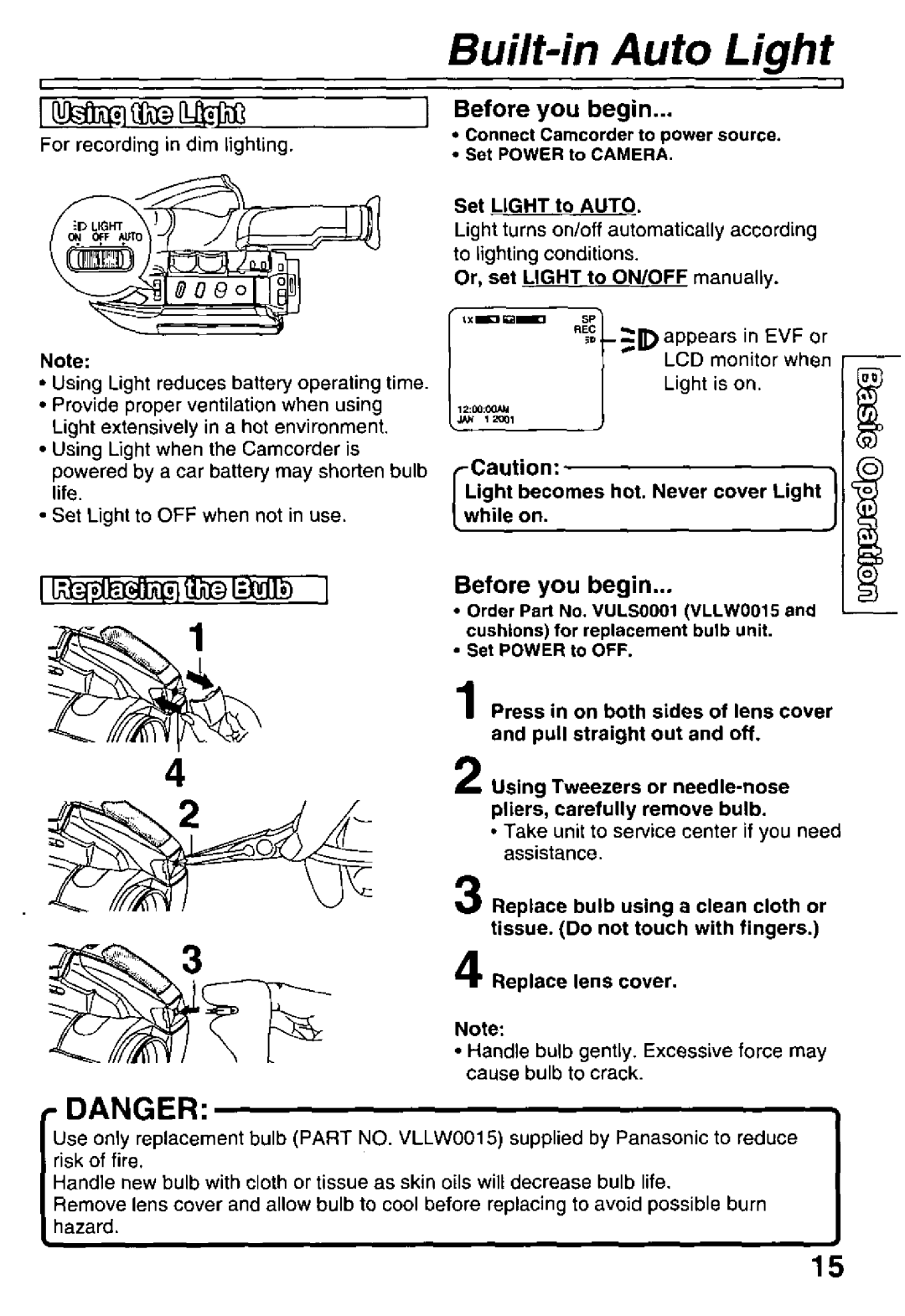 Panasonic PV-L51, PV-L61 manual 