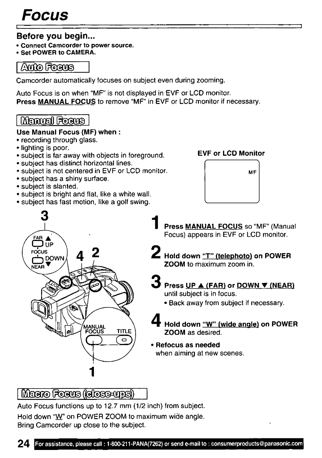 Panasonic PV-L61, PV-L51 manual 