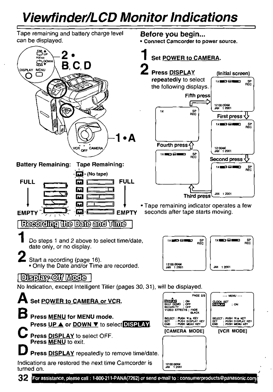 Panasonic PV-L61, PV-L51 manual 