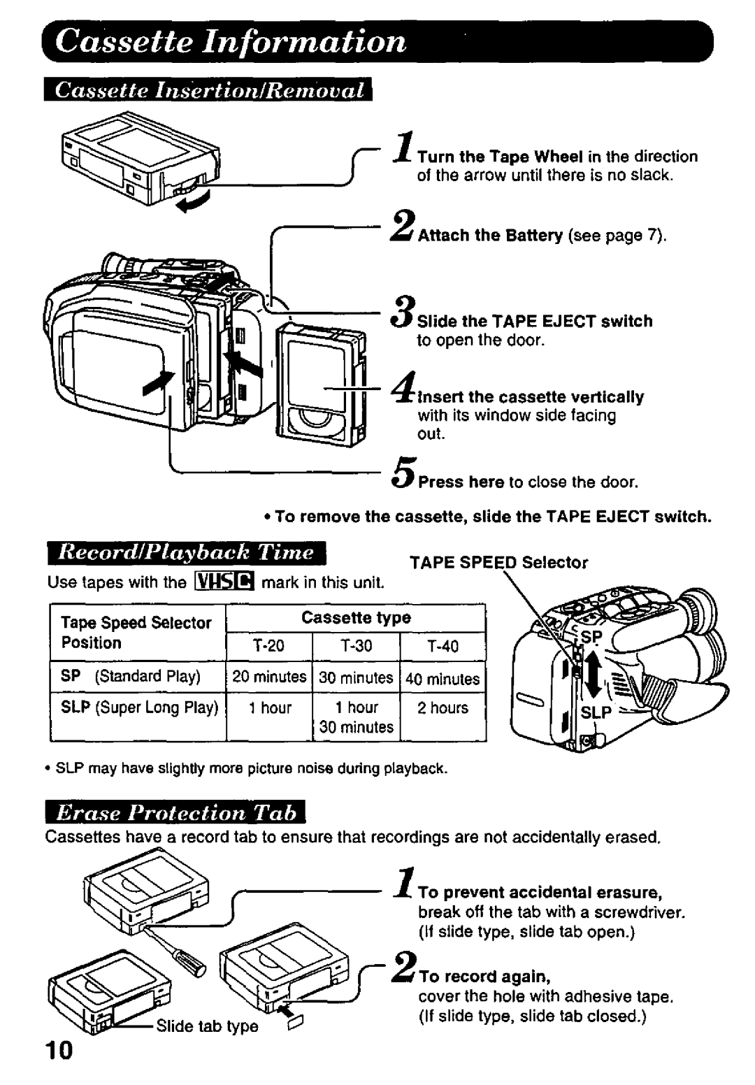 Panasonic PV-L647 manual 