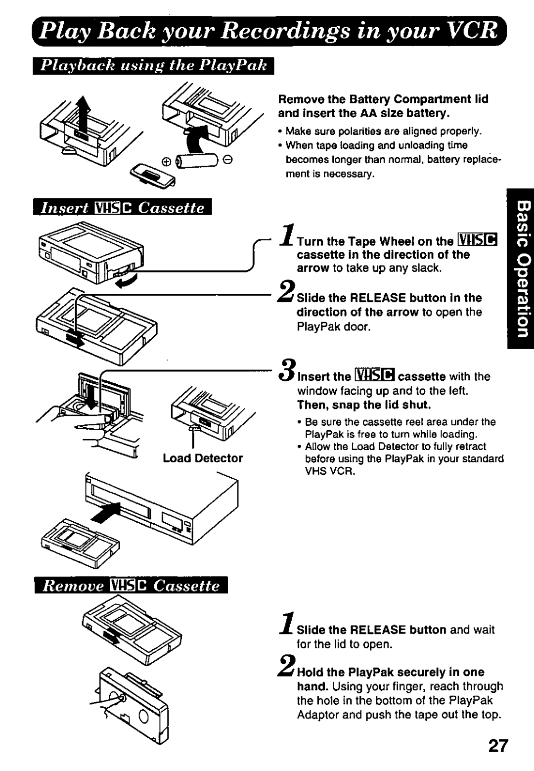 Panasonic PV-L647 manual 