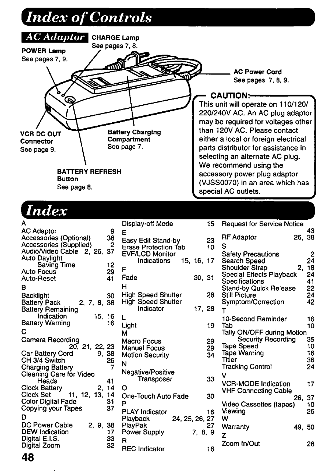 Panasonic PV-L647 manual 