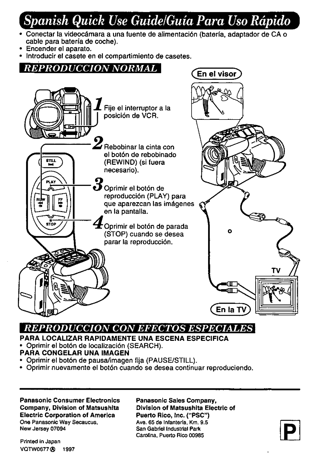 Panasonic PV-L647 manual 