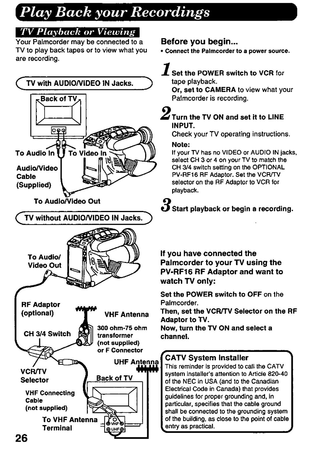 Panasonic PV-L657 manual 