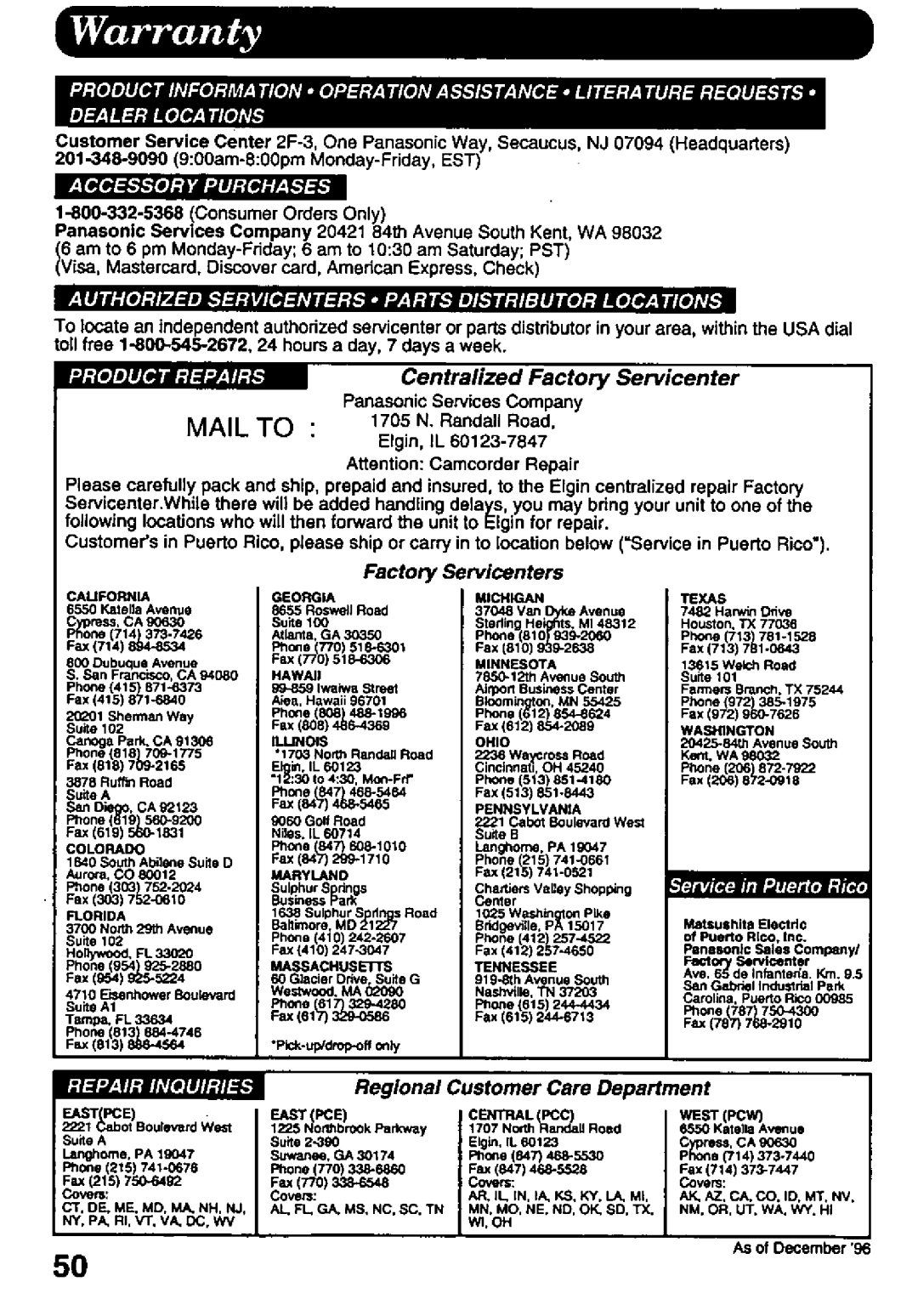 Panasonic PV-L657 manual 