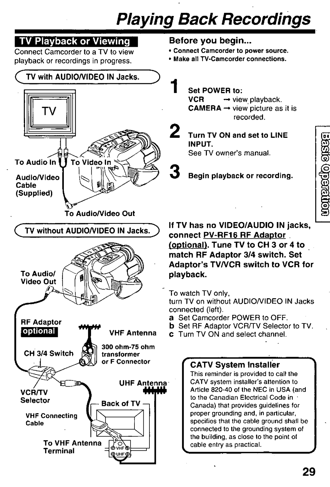 Panasonic PV-L659 manual 