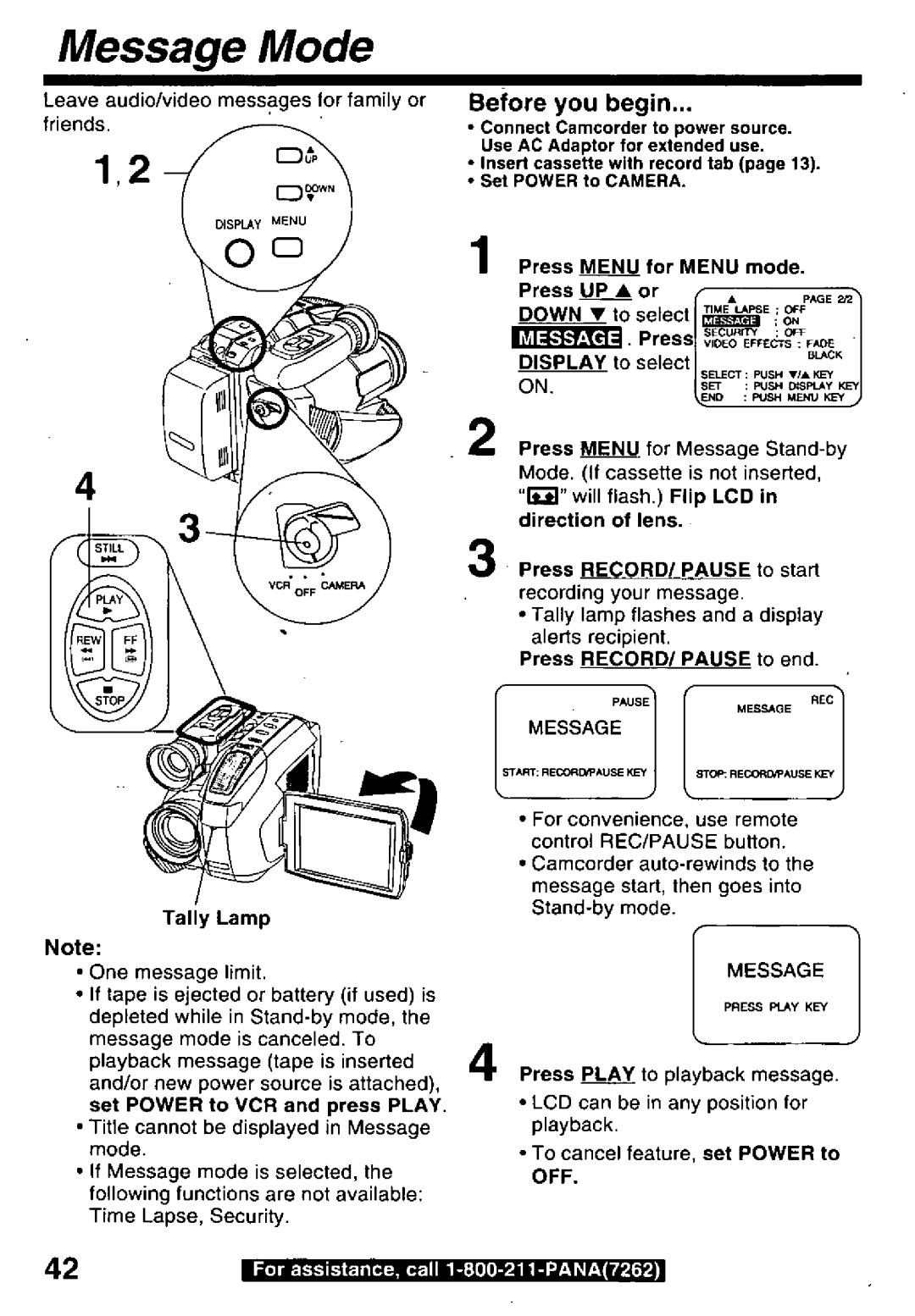 Panasonic PV-L659 manual 