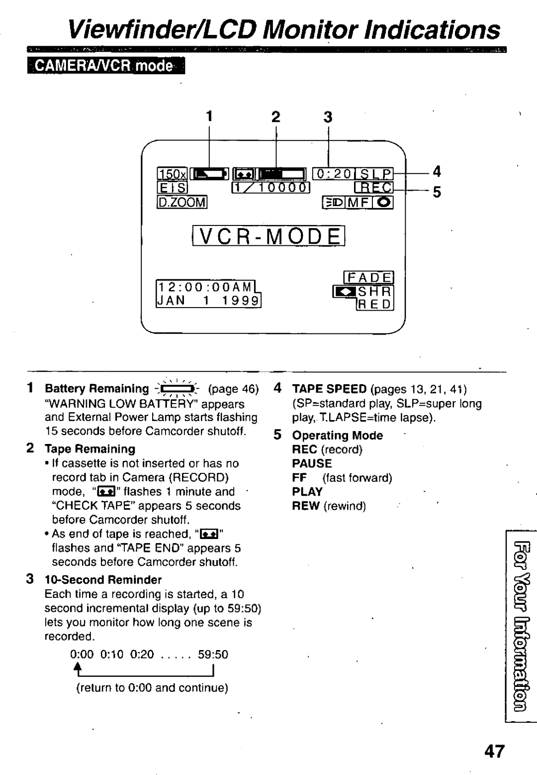 Panasonic PV-L659 manual 