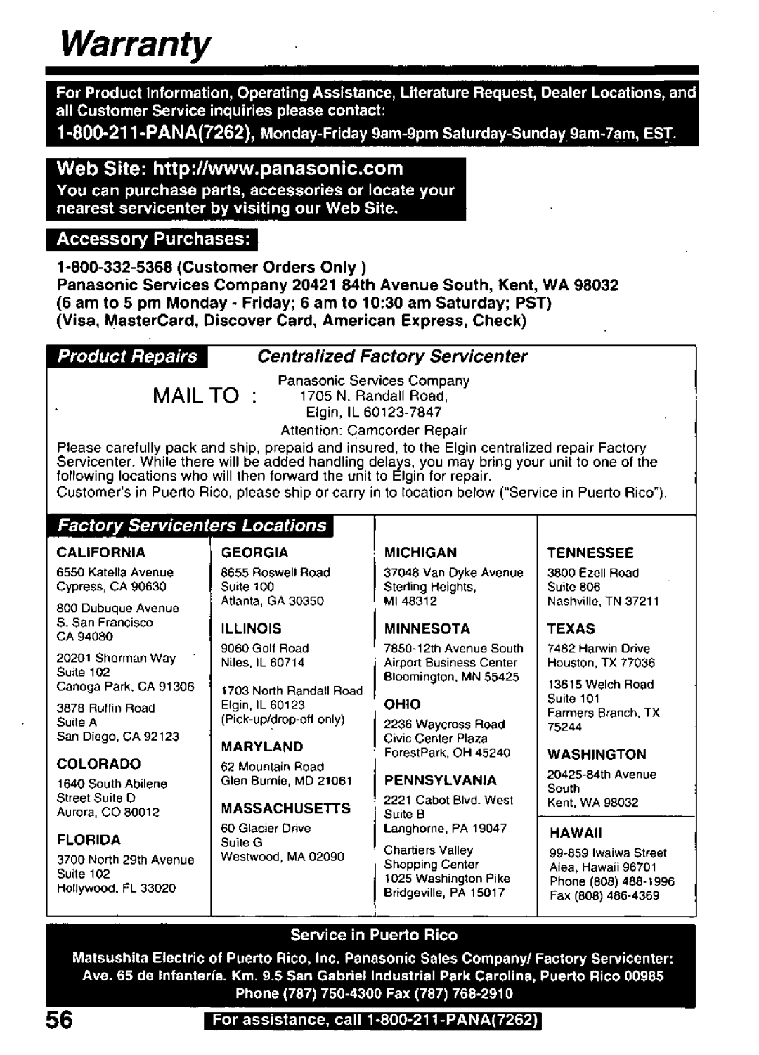 Panasonic PV-L659 manual 