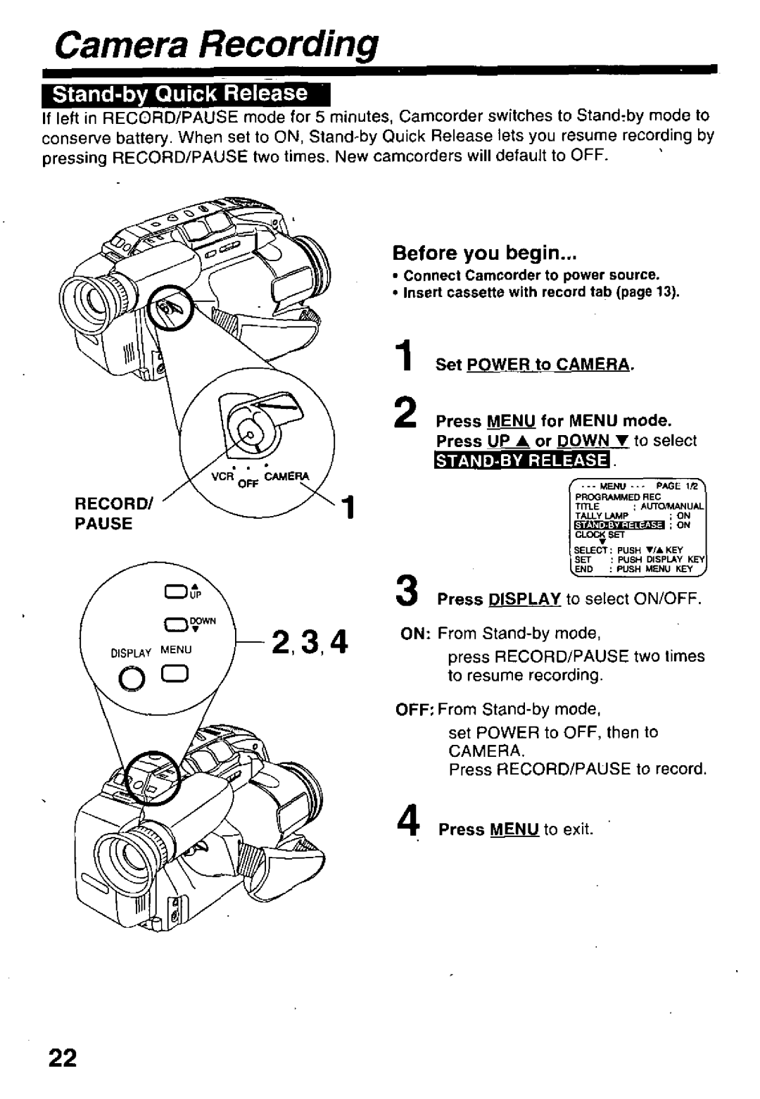 Panasonic PV-L679 manual 