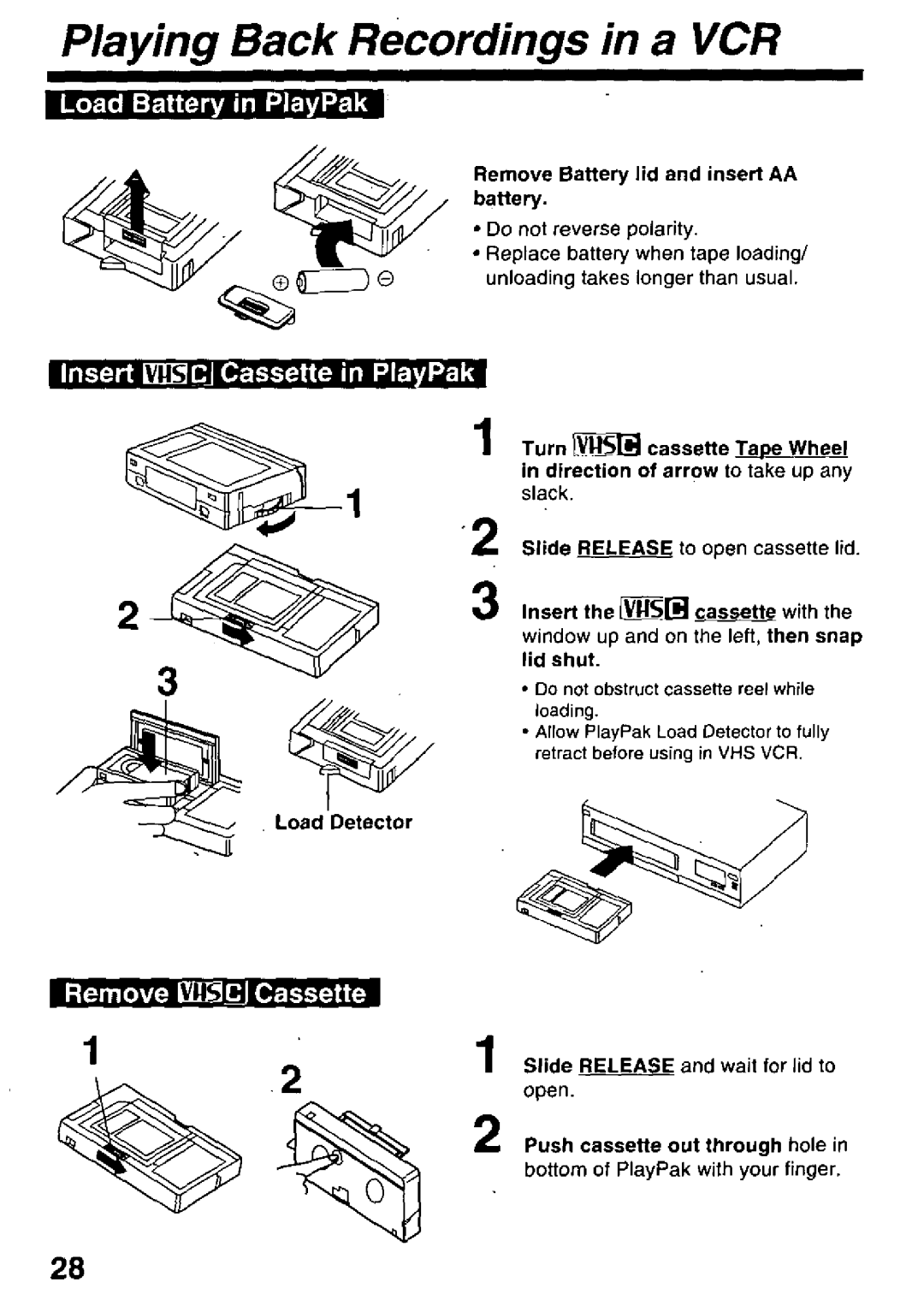 Panasonic PV-L679 manual 