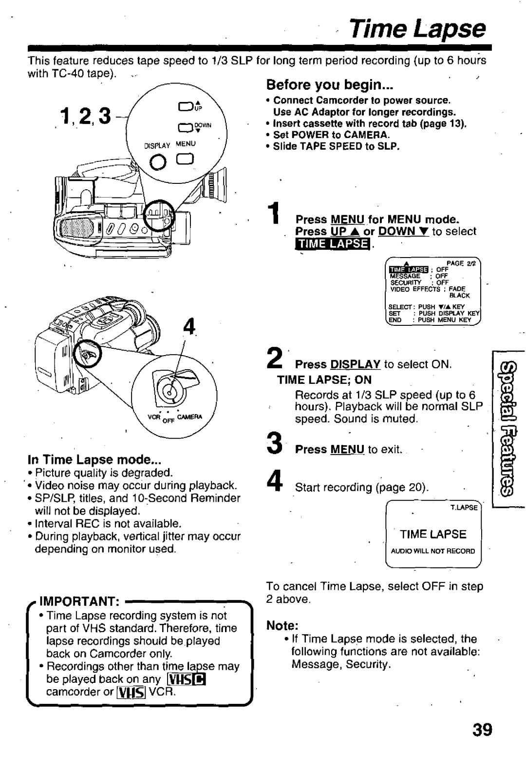 Panasonic PV-L679 manual 