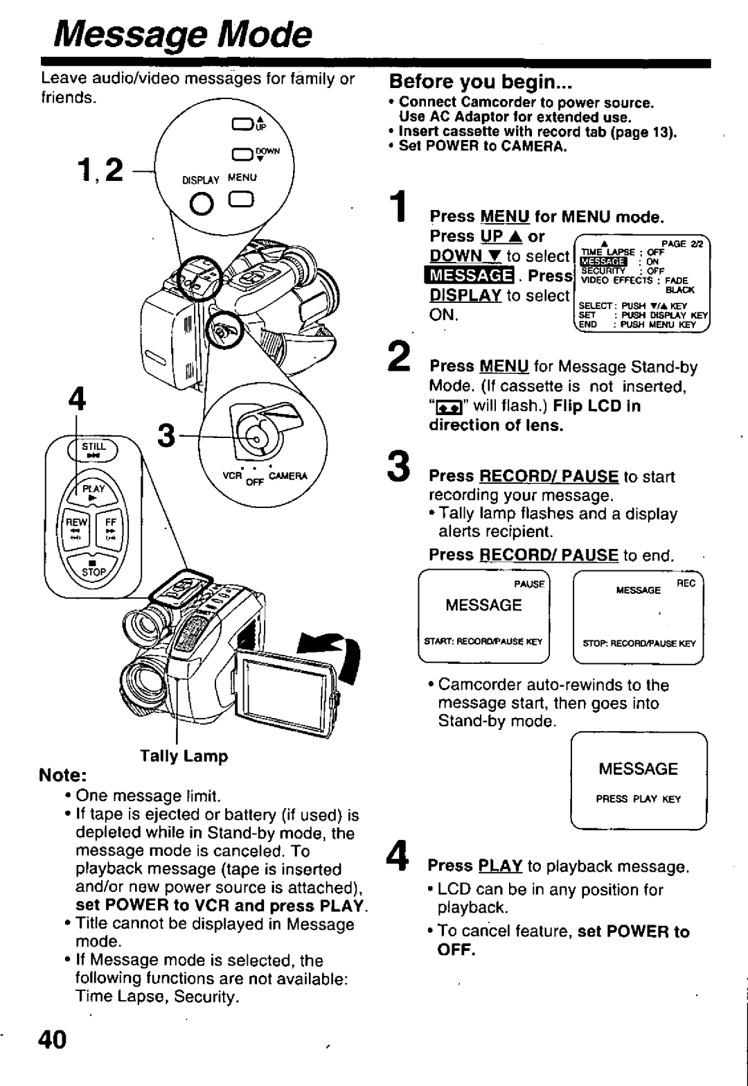 Panasonic PV-L679 manual 