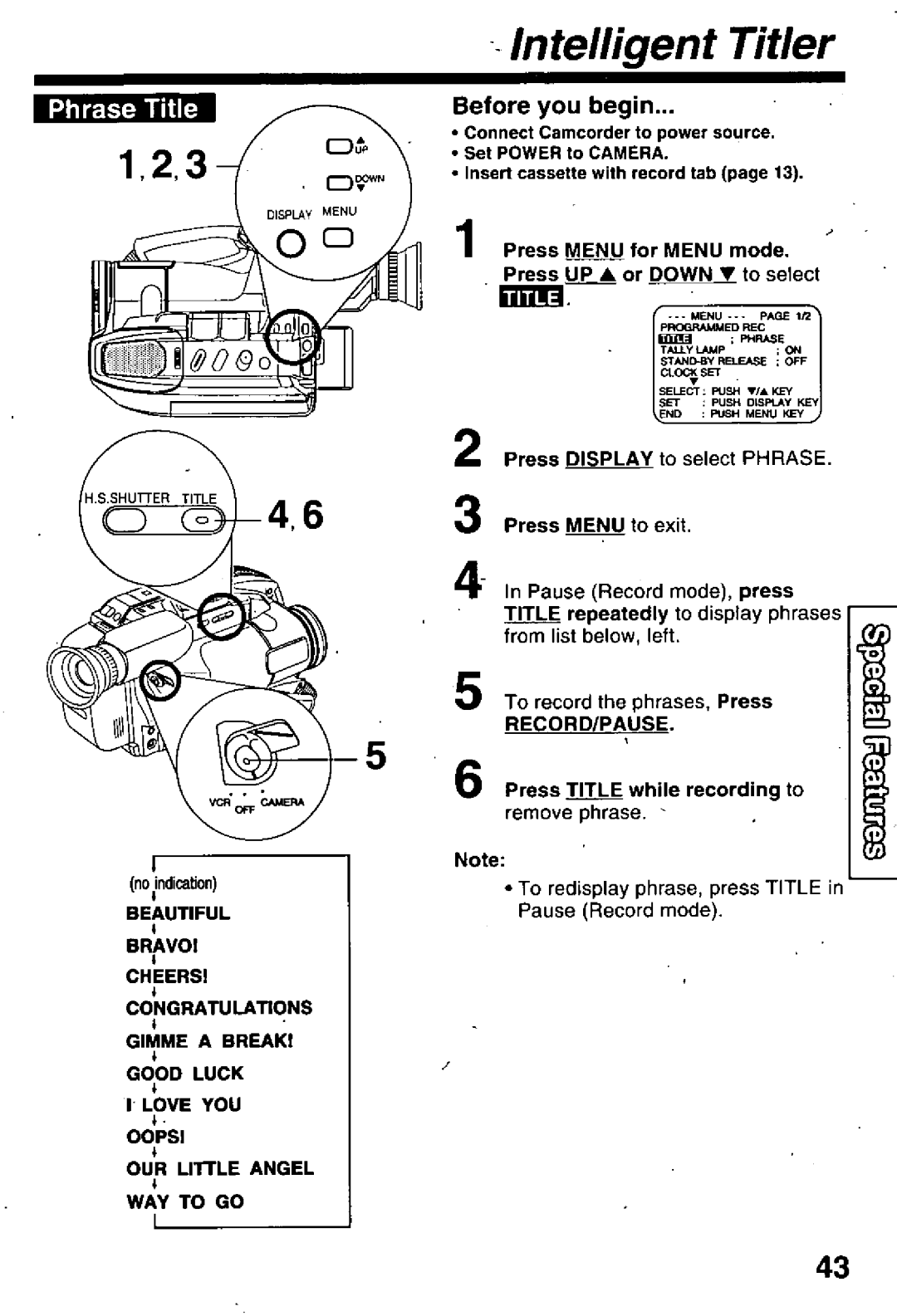 Panasonic PV-L679 manual 