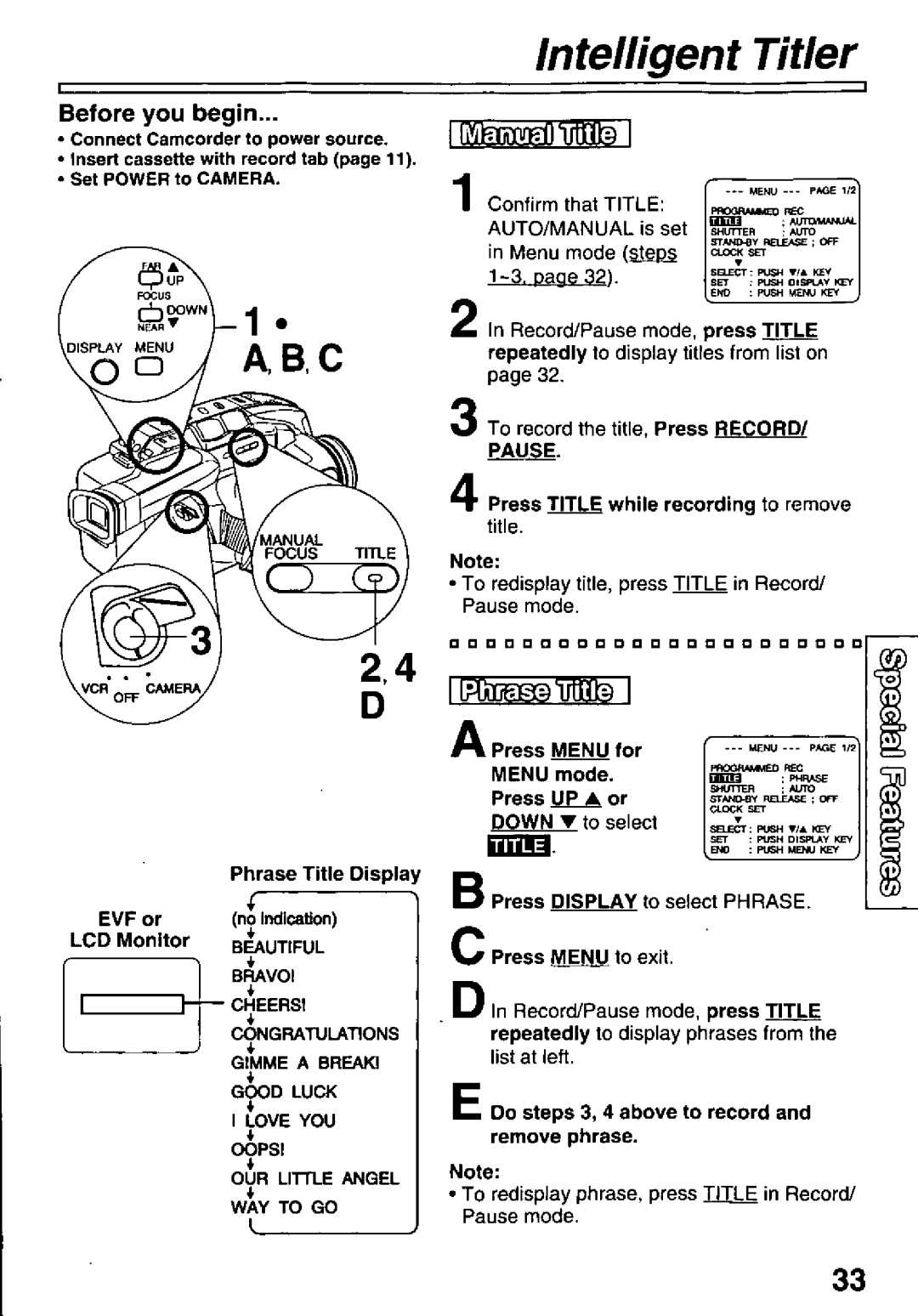 Panasonic PV-L581, PV-L681 manual 