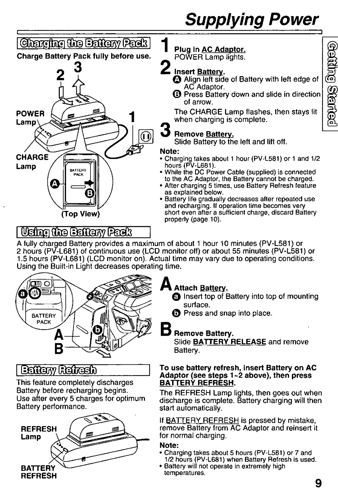 Panasonic PV-L581, PV-L681 manual 