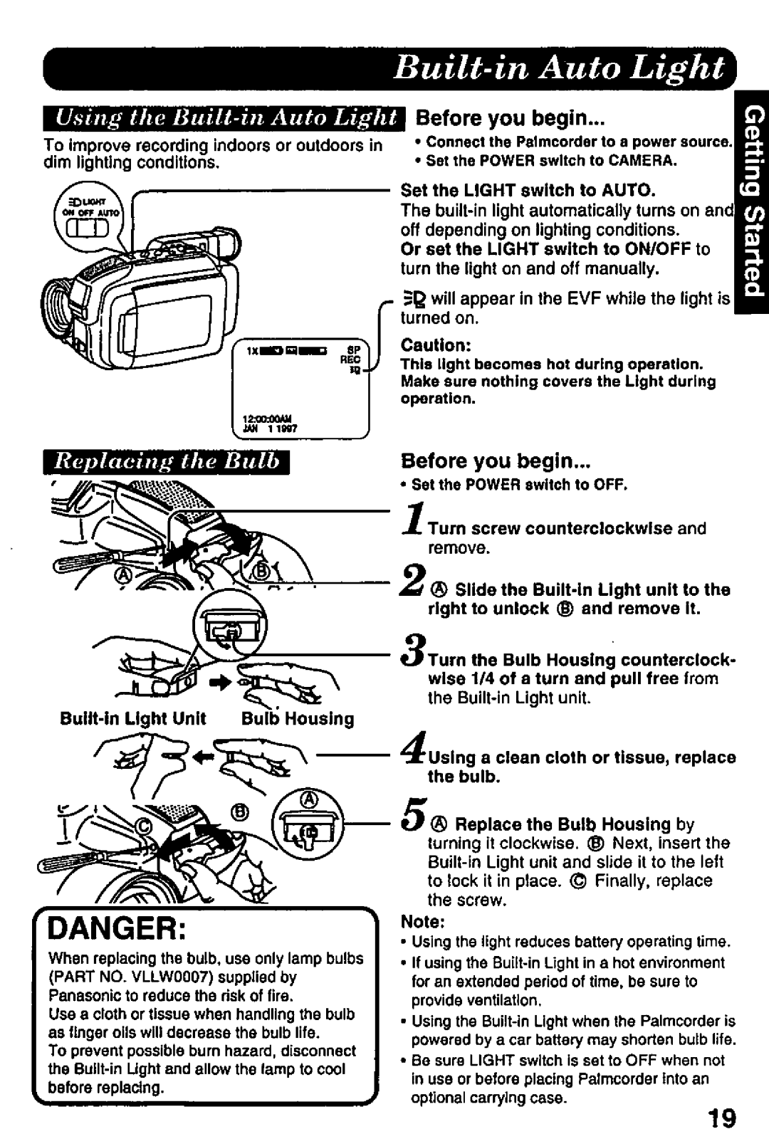 Panasonic PV-L757 manual 