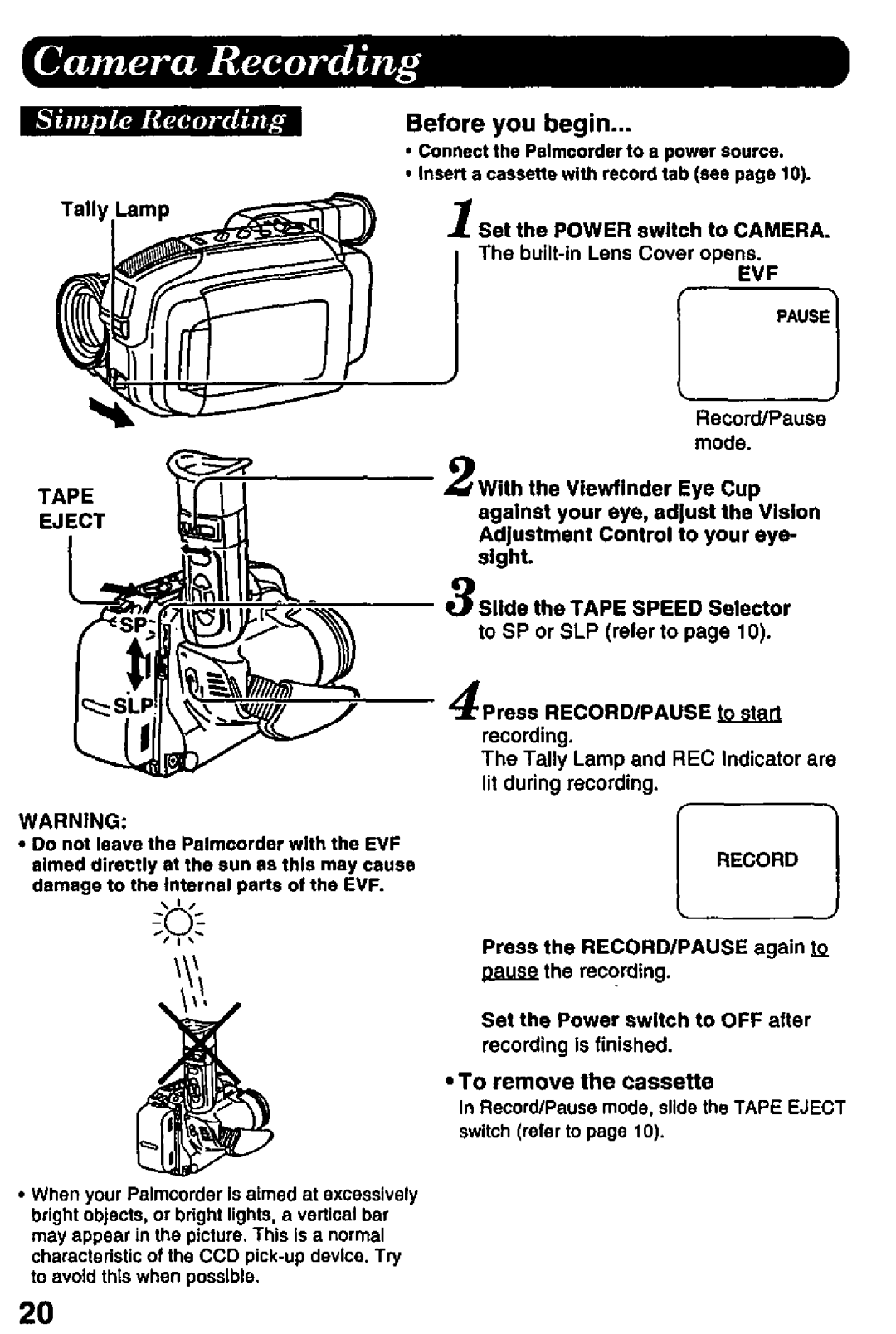 Panasonic PV-L757 manual 