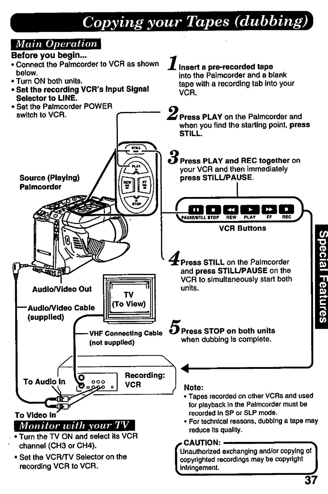 Panasonic PV-L757 manual 