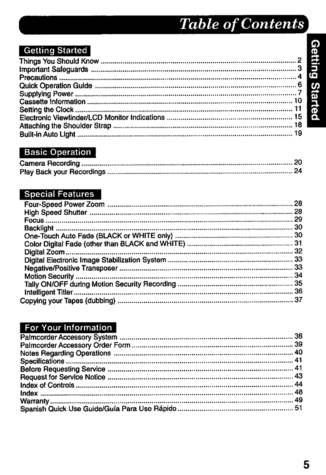 Panasonic PV-L757 manual 