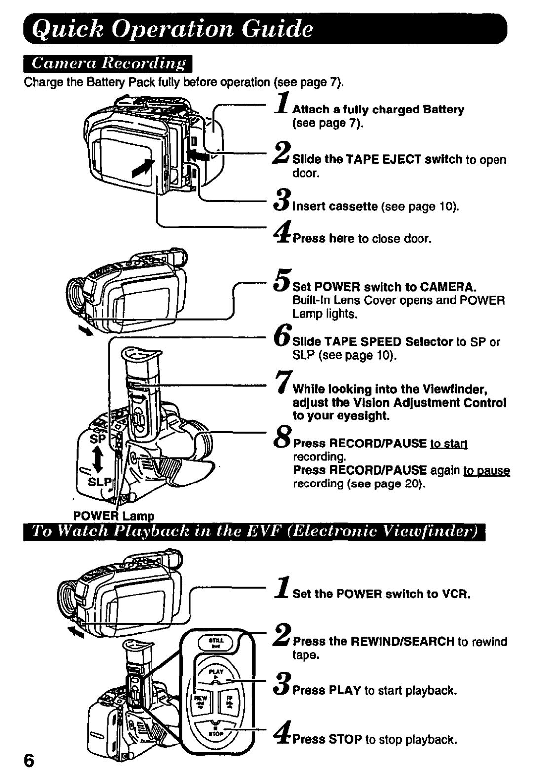 Panasonic PV-L757 manual 