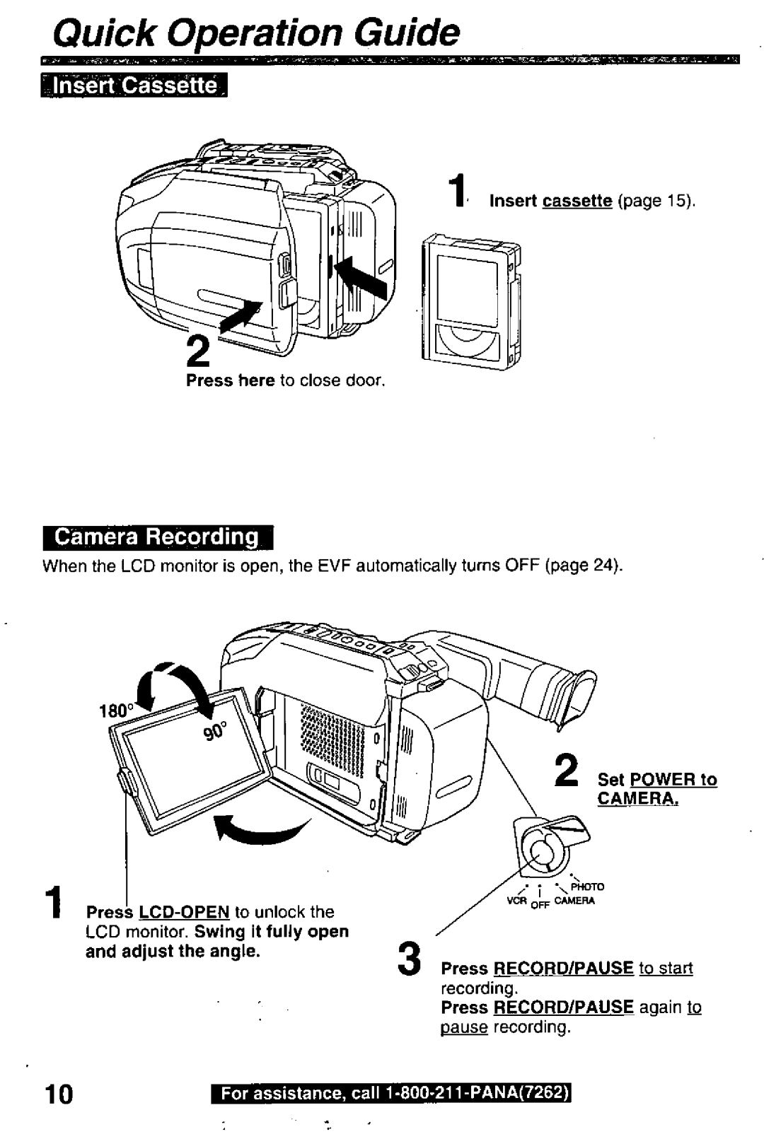 Panasonic PV-L780 manual 