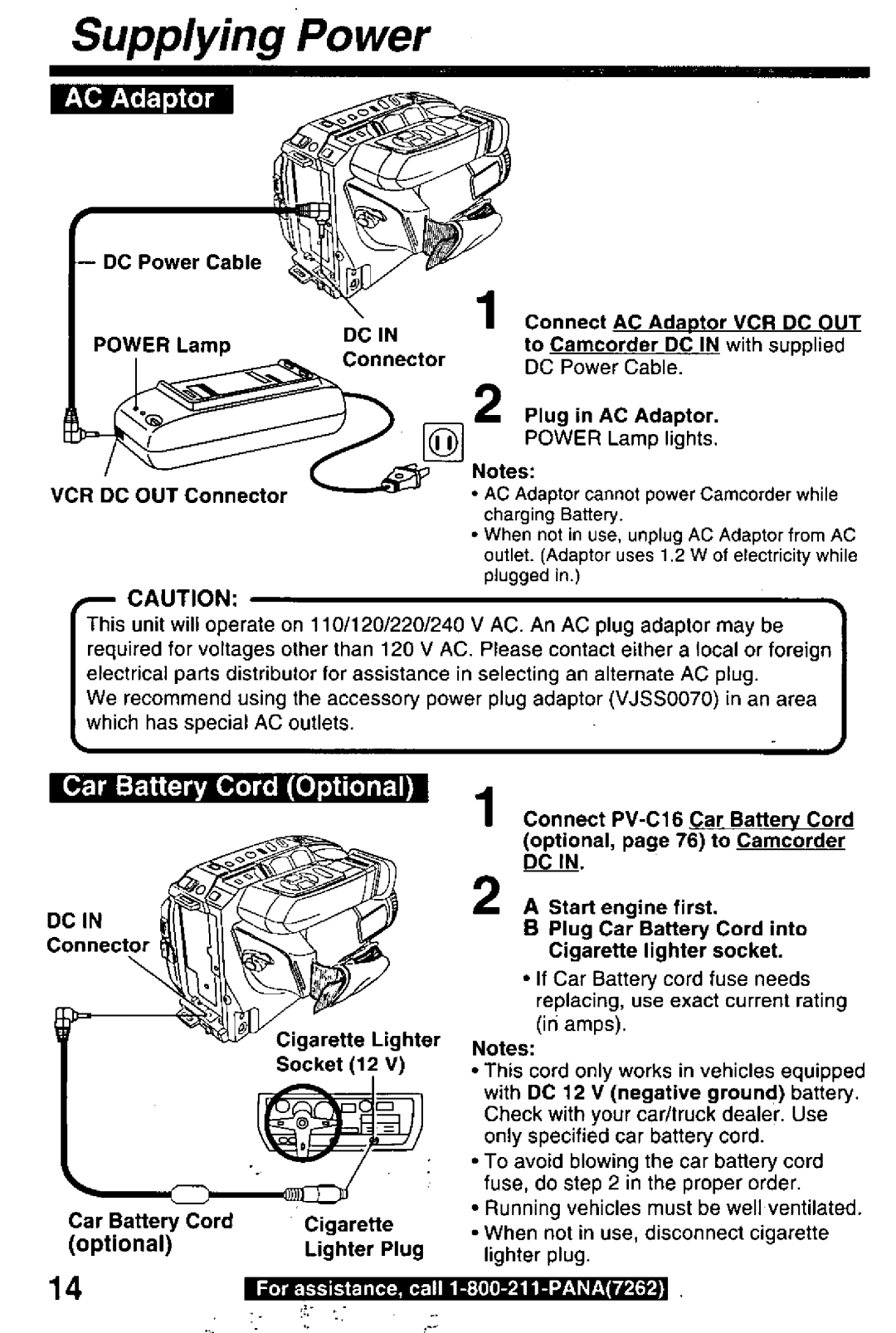 Panasonic PV-L780 manual 