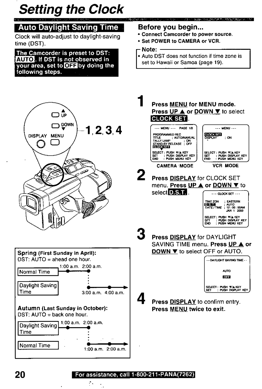 Panasonic PV-L780 manual 