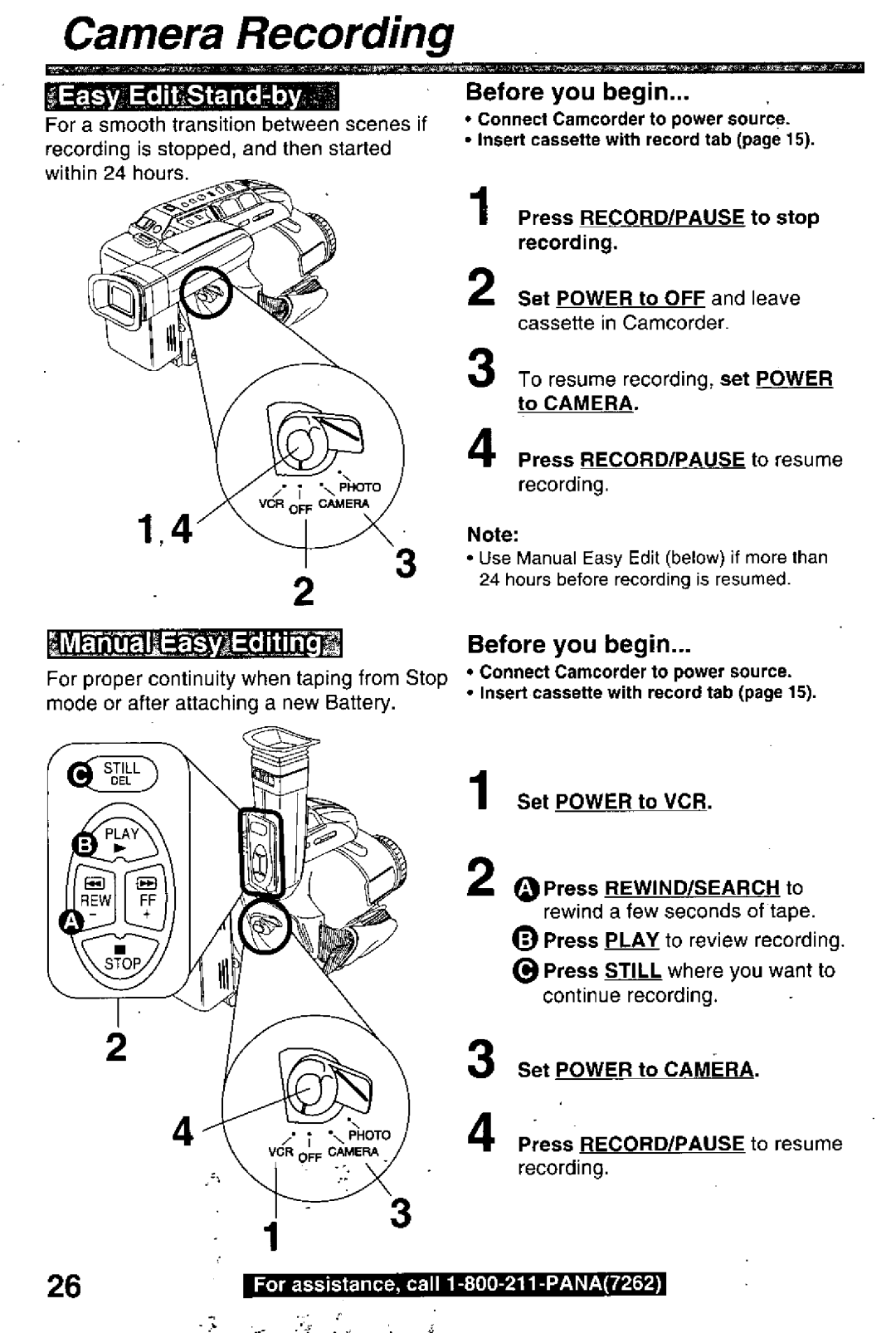 Panasonic PV-L780 manual 