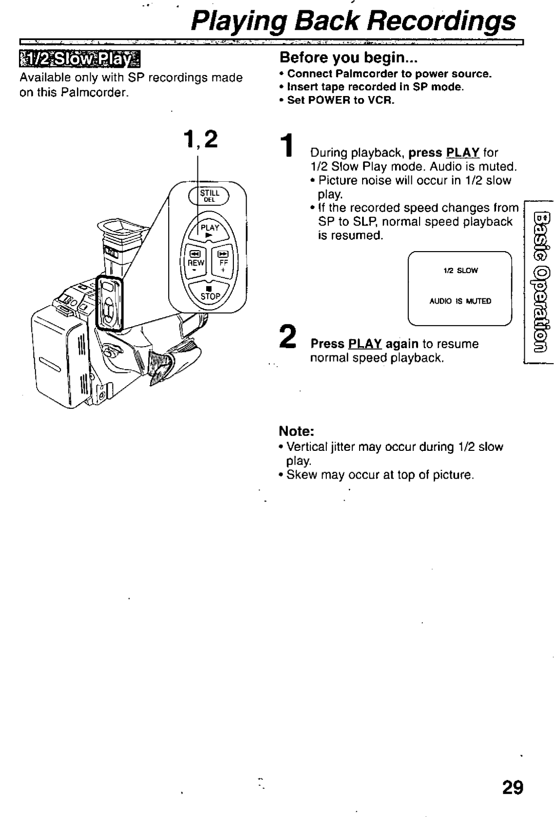 Panasonic PV-L780 manual 