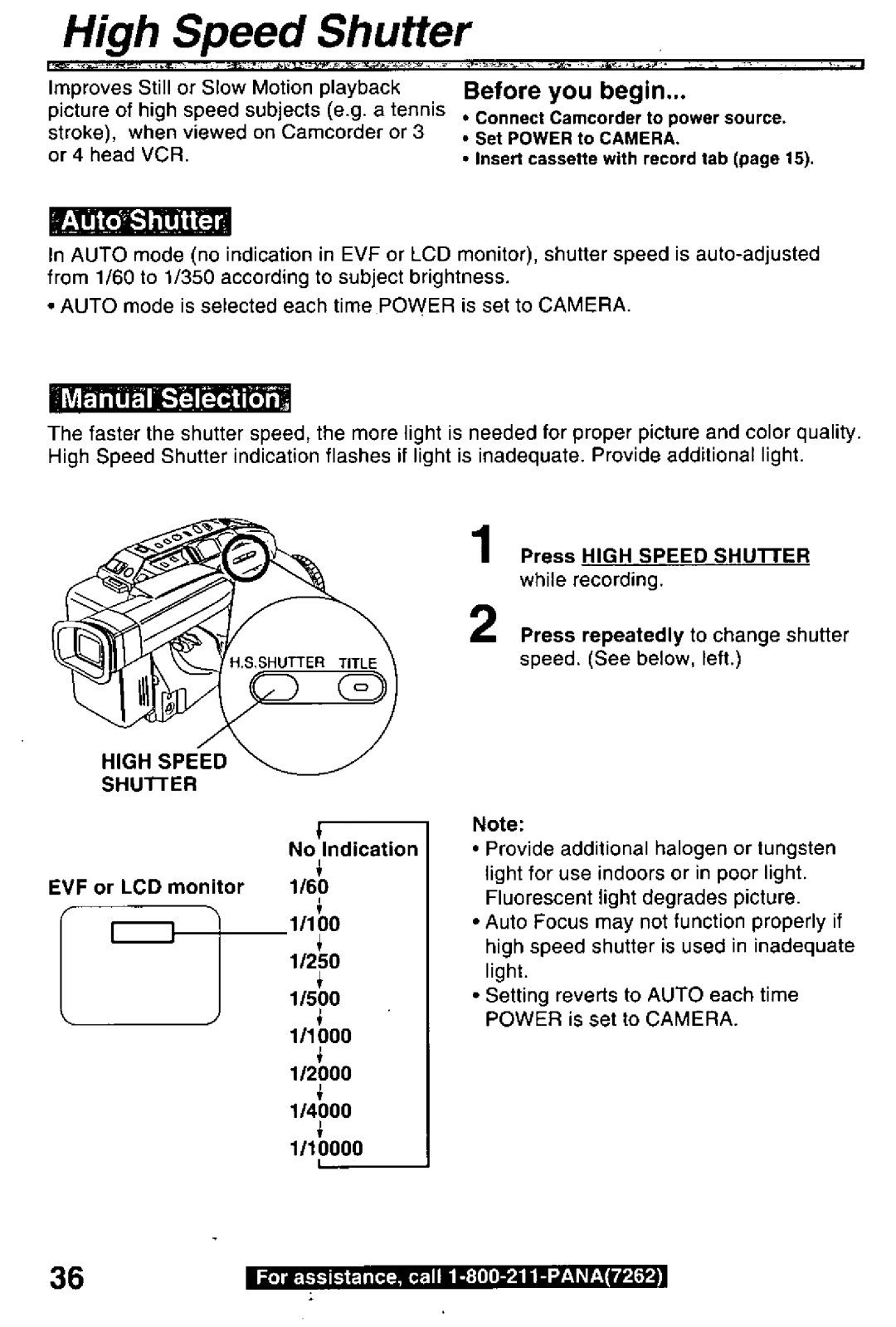 Panasonic PV-L780 manual 